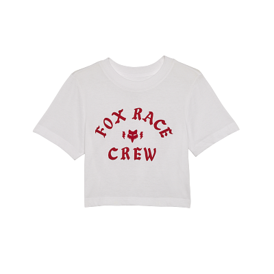 Womens Race Crew Cropped Tee