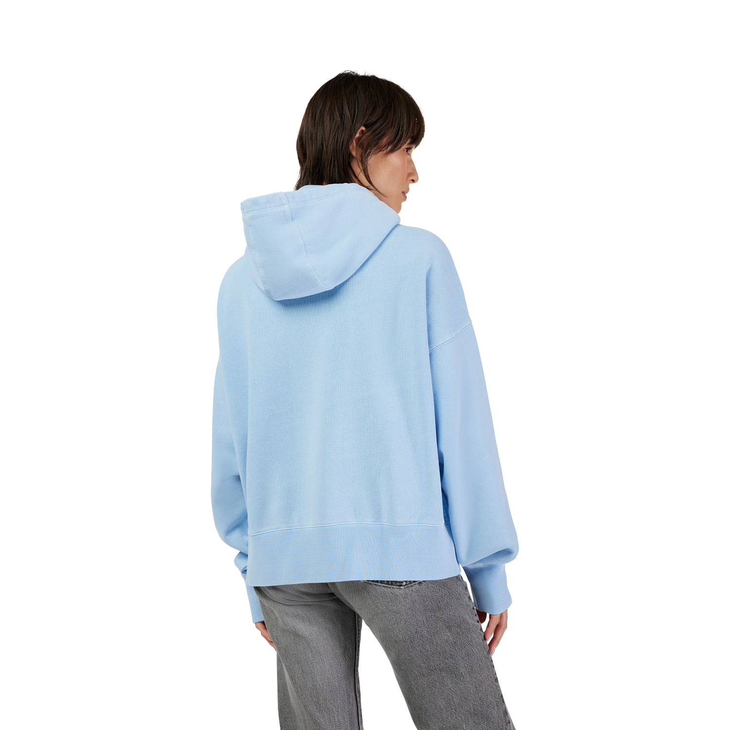 Womens Wordmark Oversized Pullover Hoodie