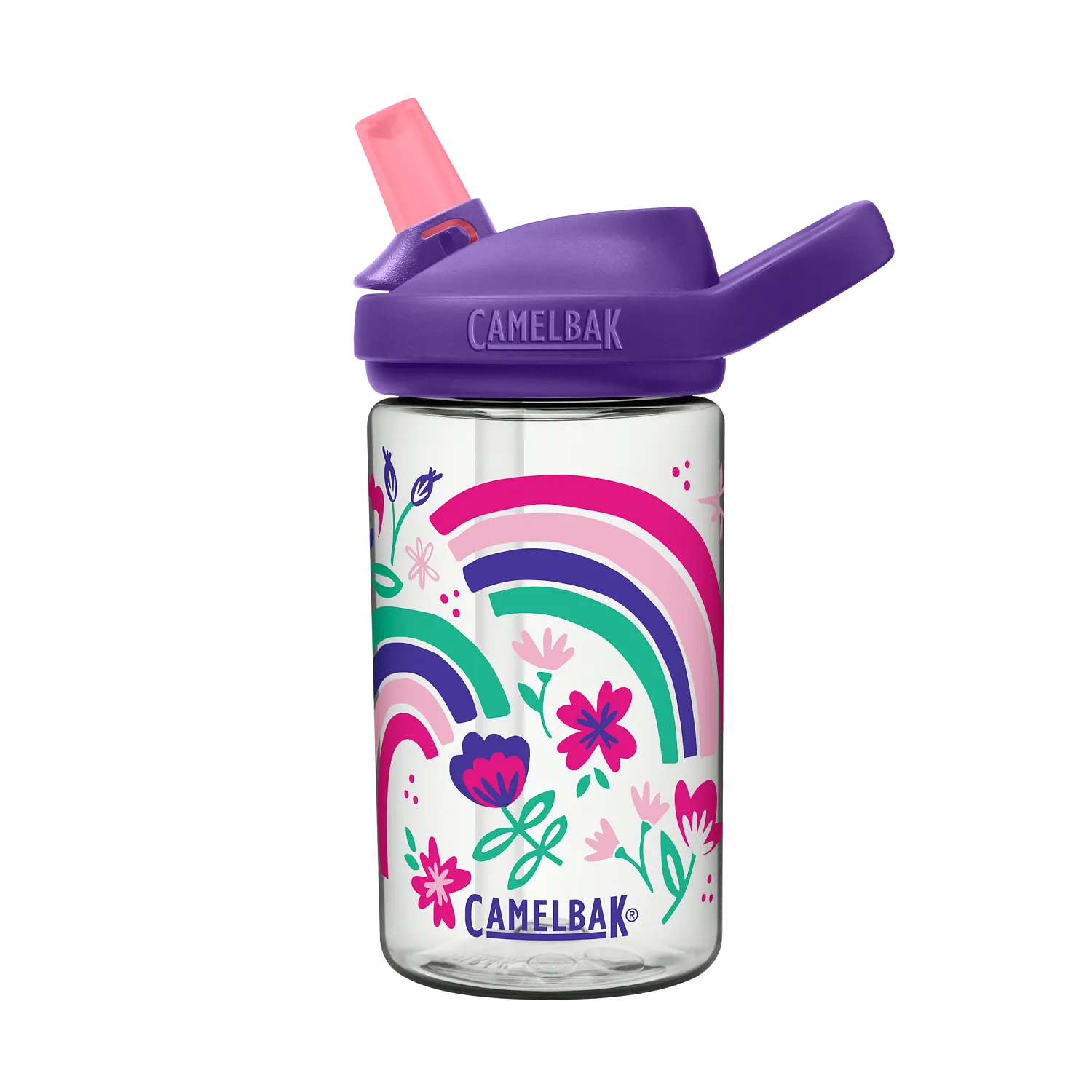 eddy+ Kids 14oz, Rainbow Floral