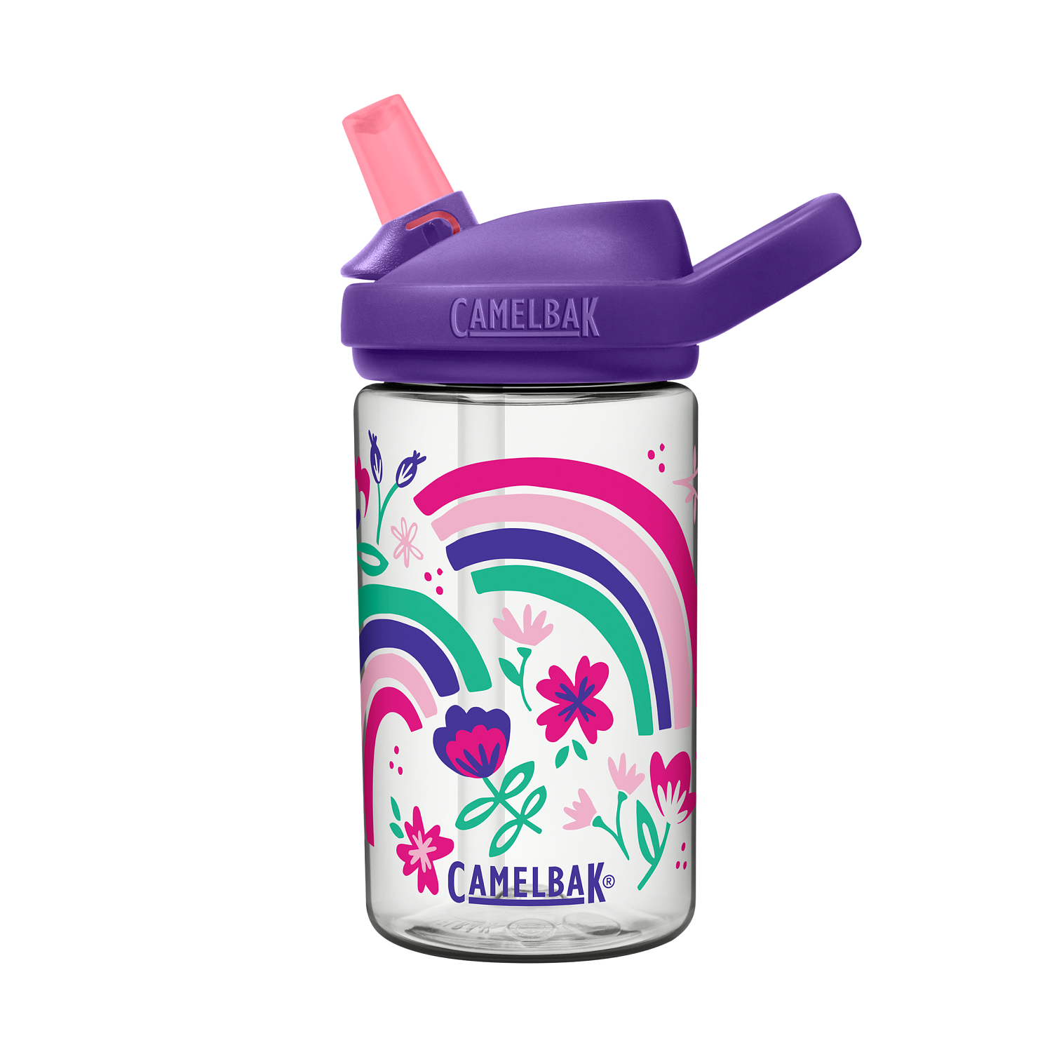 eddy+ Kids 14oz, Rainbow Floral