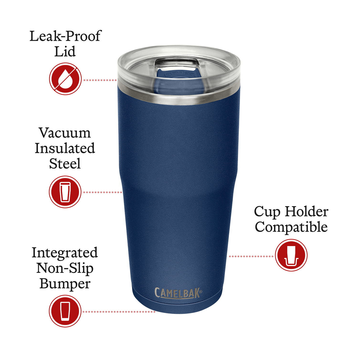 THRIVE TUMBLER, VSS 30 OZ, [NVY] OS