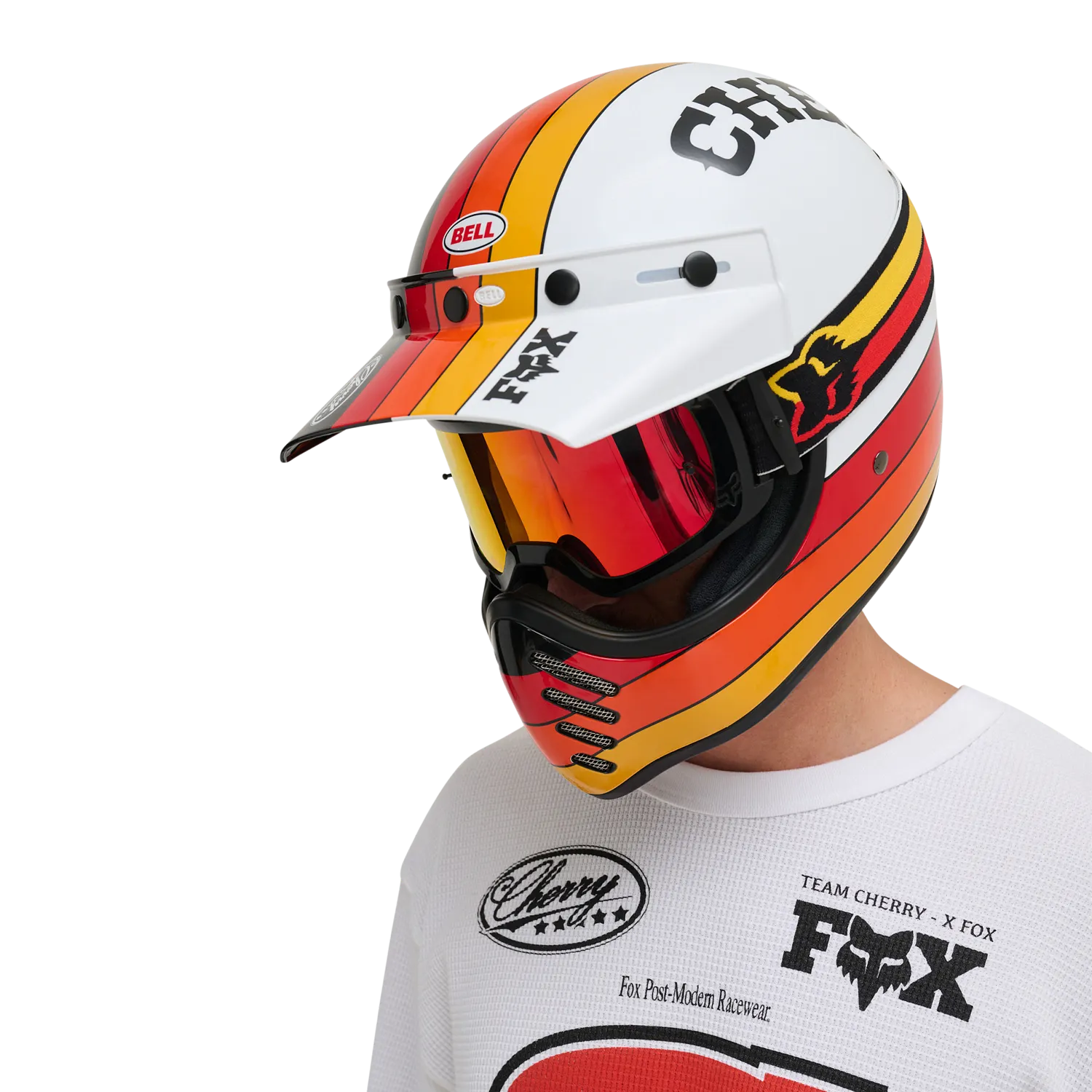 FOX X CHERRY MOTO-3 HELMET 