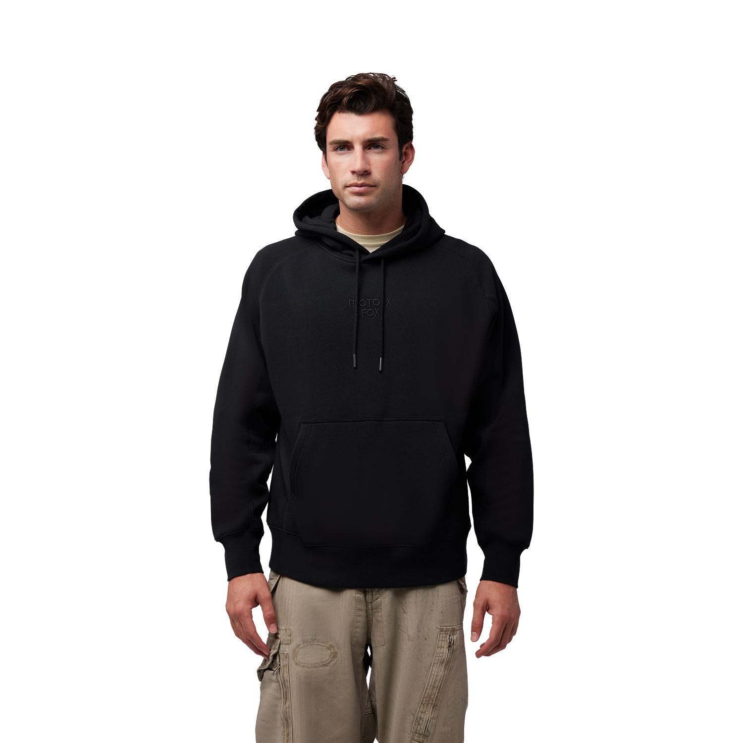 Moto-X oversized pullover-h&aelig;ttetr&oslash;je