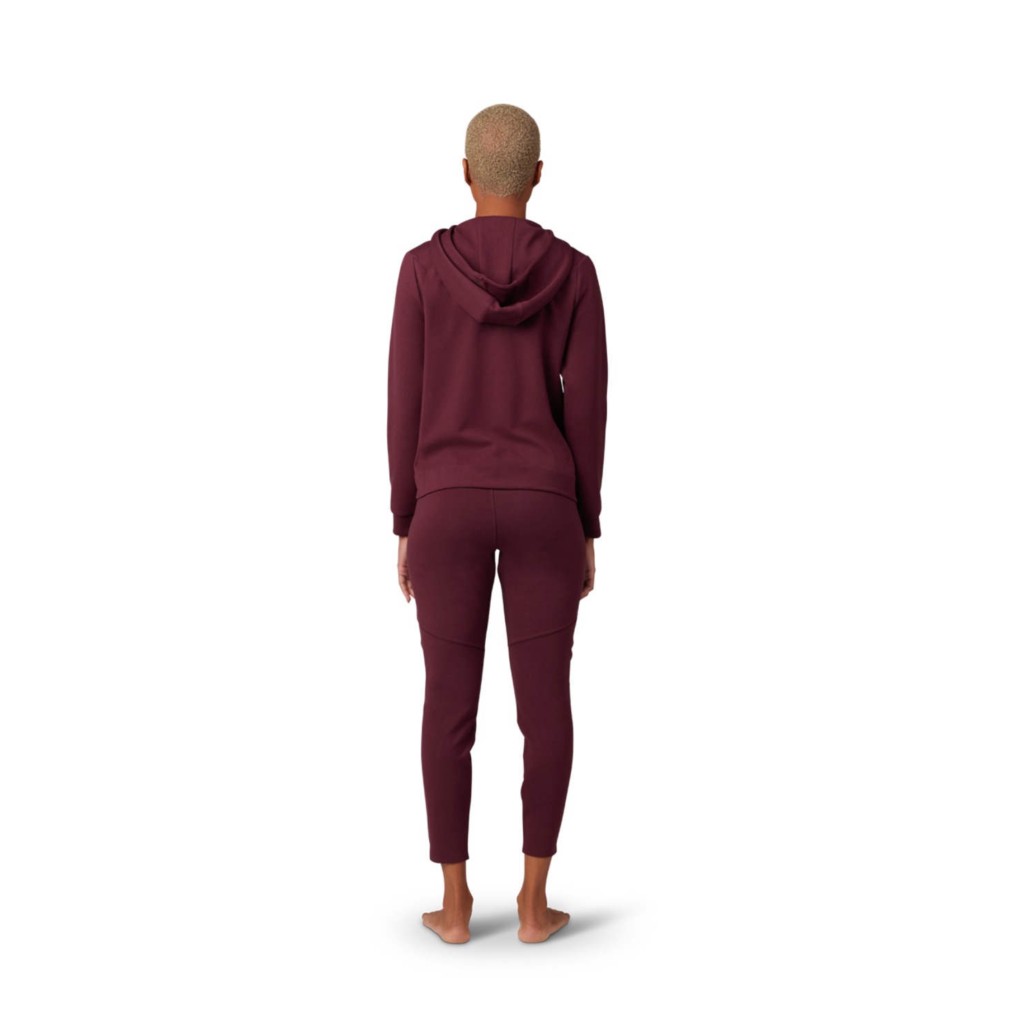 WOMENS RISE PO FLEECE [HTR BUR] L