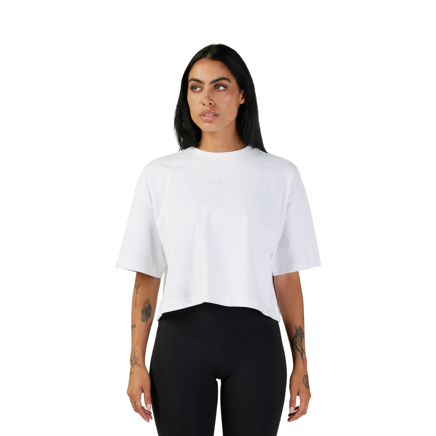 Womens Wordmark Premium Crop Tee