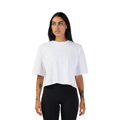 Kurzes Premium-T-Shirt Wordmark Damen