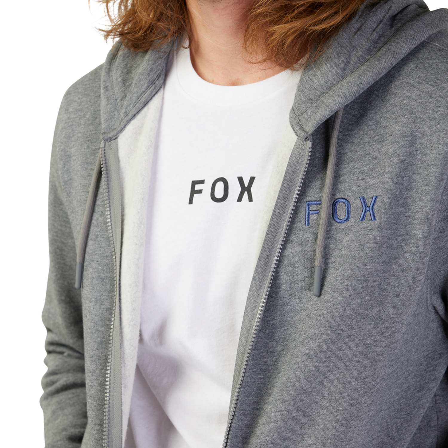 FLORA FLEECE ZIP [HTR GRAPH] S