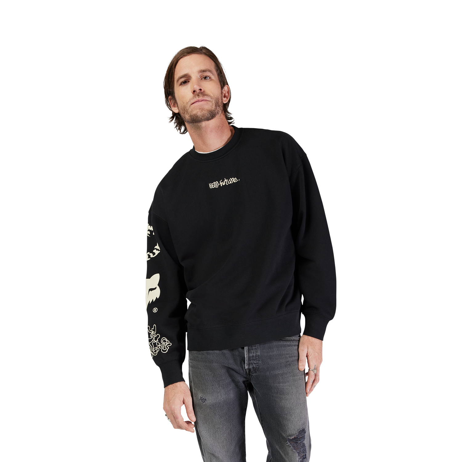 Sudadera Crew Oversize Hello Future