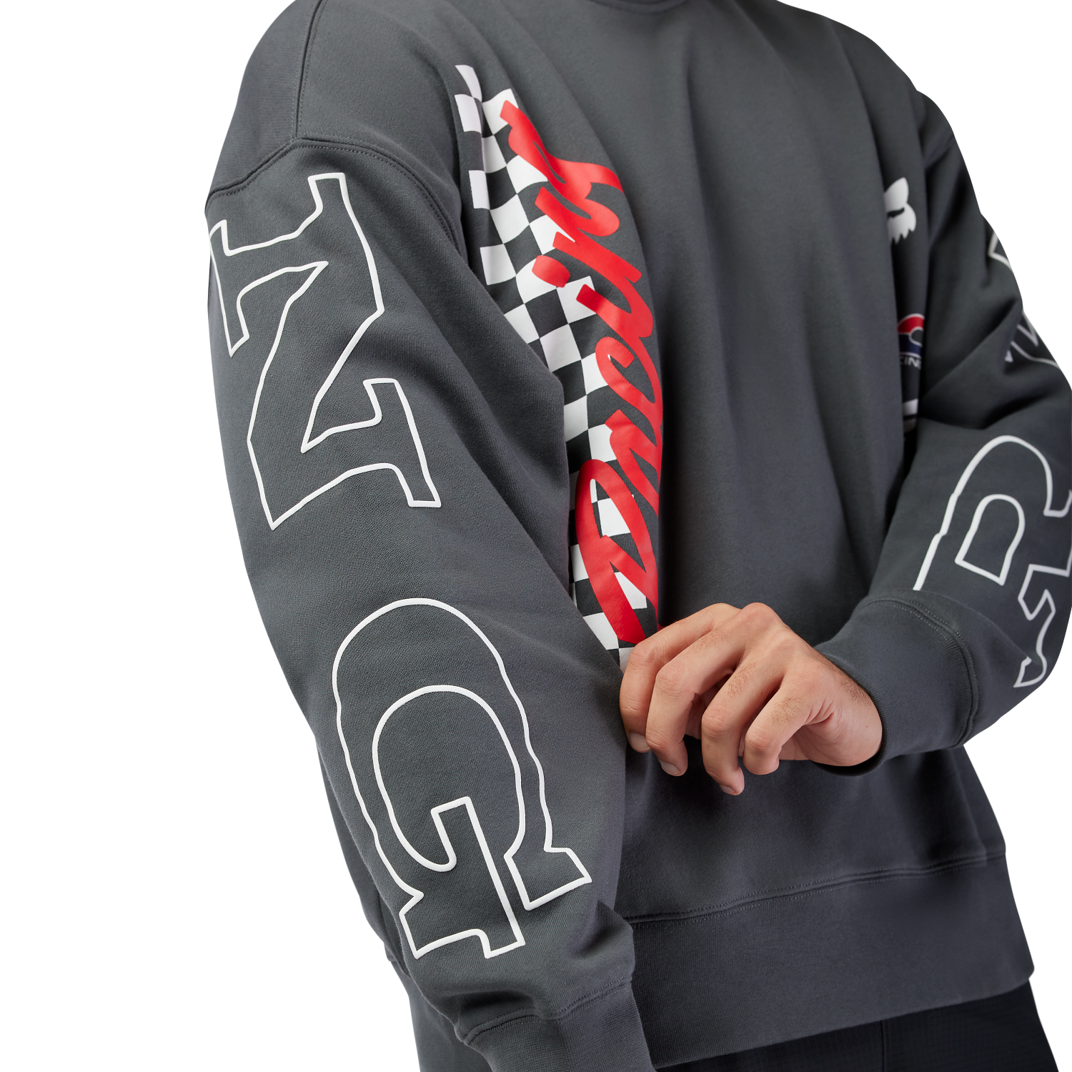 HONDA OVERSIZED FLEECE CREW [DRK SHDW] XL