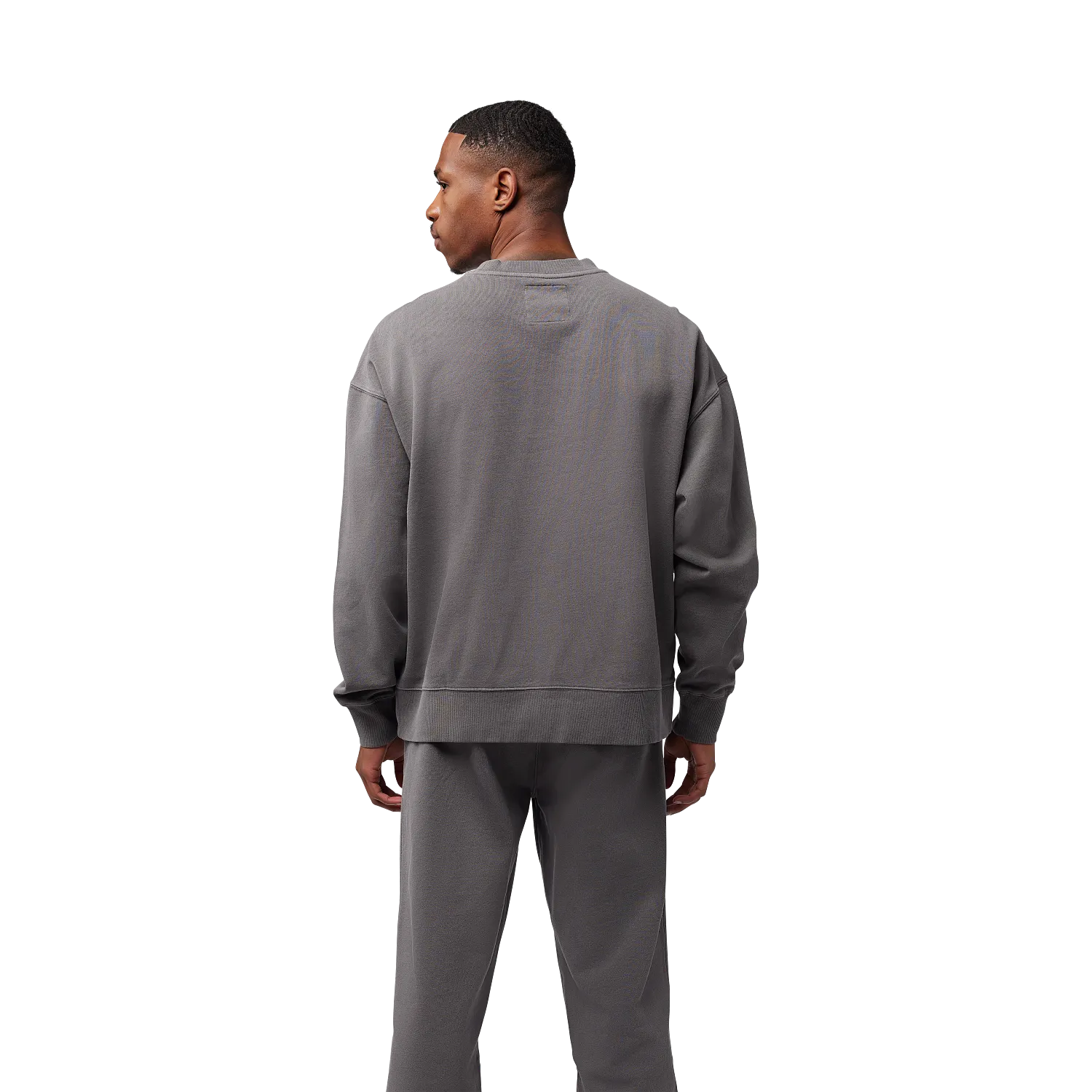 WORDMARK OVERSIZED FLEECE CREW 