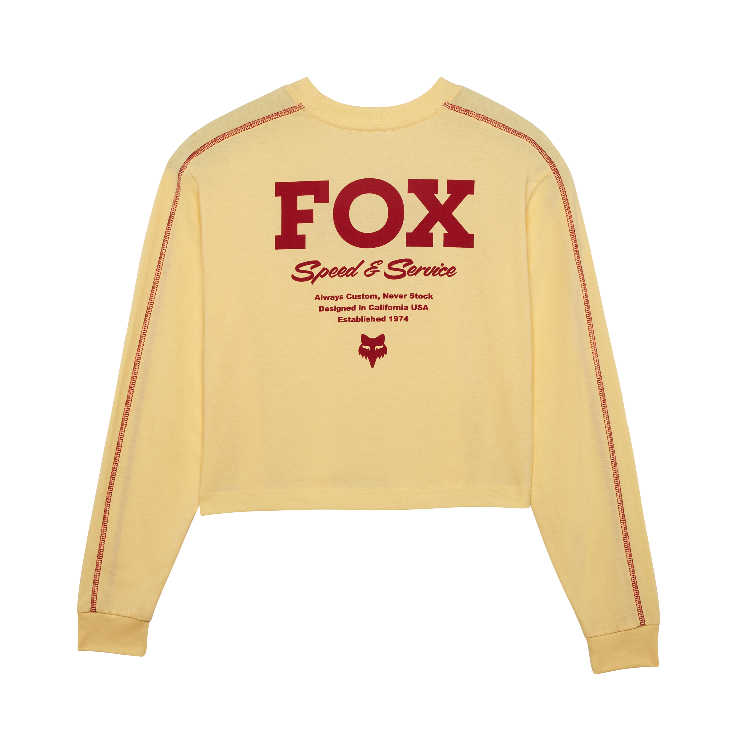 Womens Speed & Service Long Sleeve Crop Tee