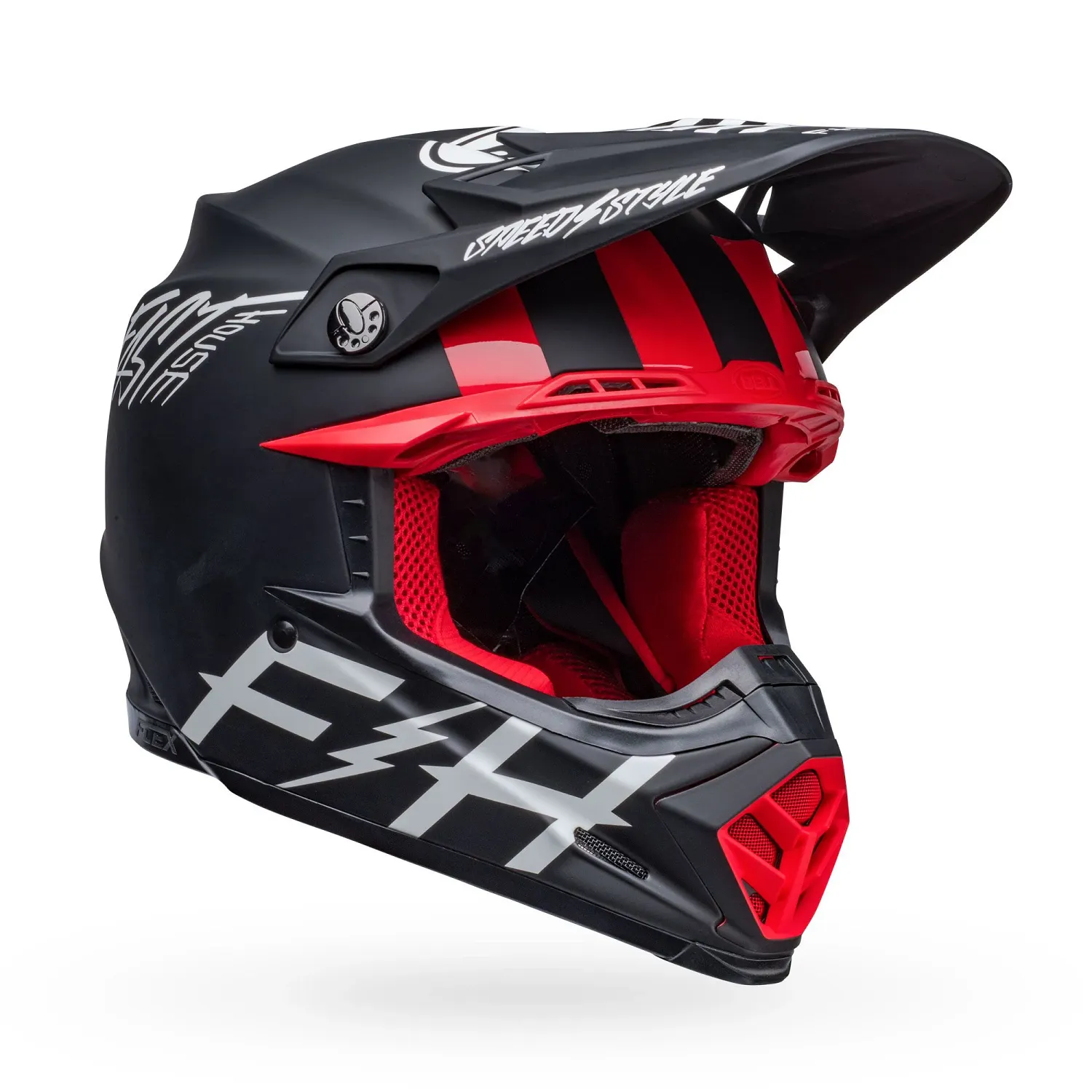 PS MOTO-9S FLEX FH TRIBE M/G BK/WH S