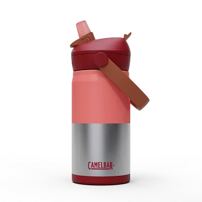 Thrive&trade; Flip Straw Kids 12oz Bottle, Insulated Stainless Steel