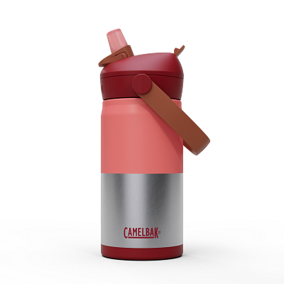 Thrive&trade; Flip Straw Kids 12oz Bottle, Insulated Stainless Steel