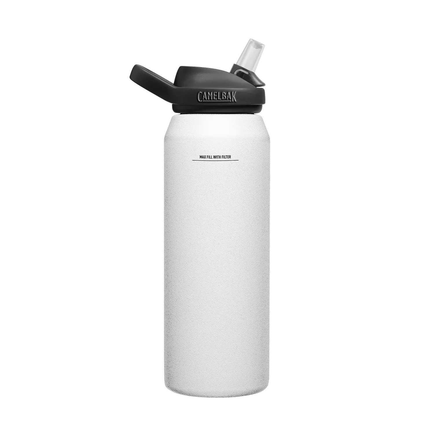 eddy+ 32oz SST Vacuum Insulated, filtered by LifeStraw, White