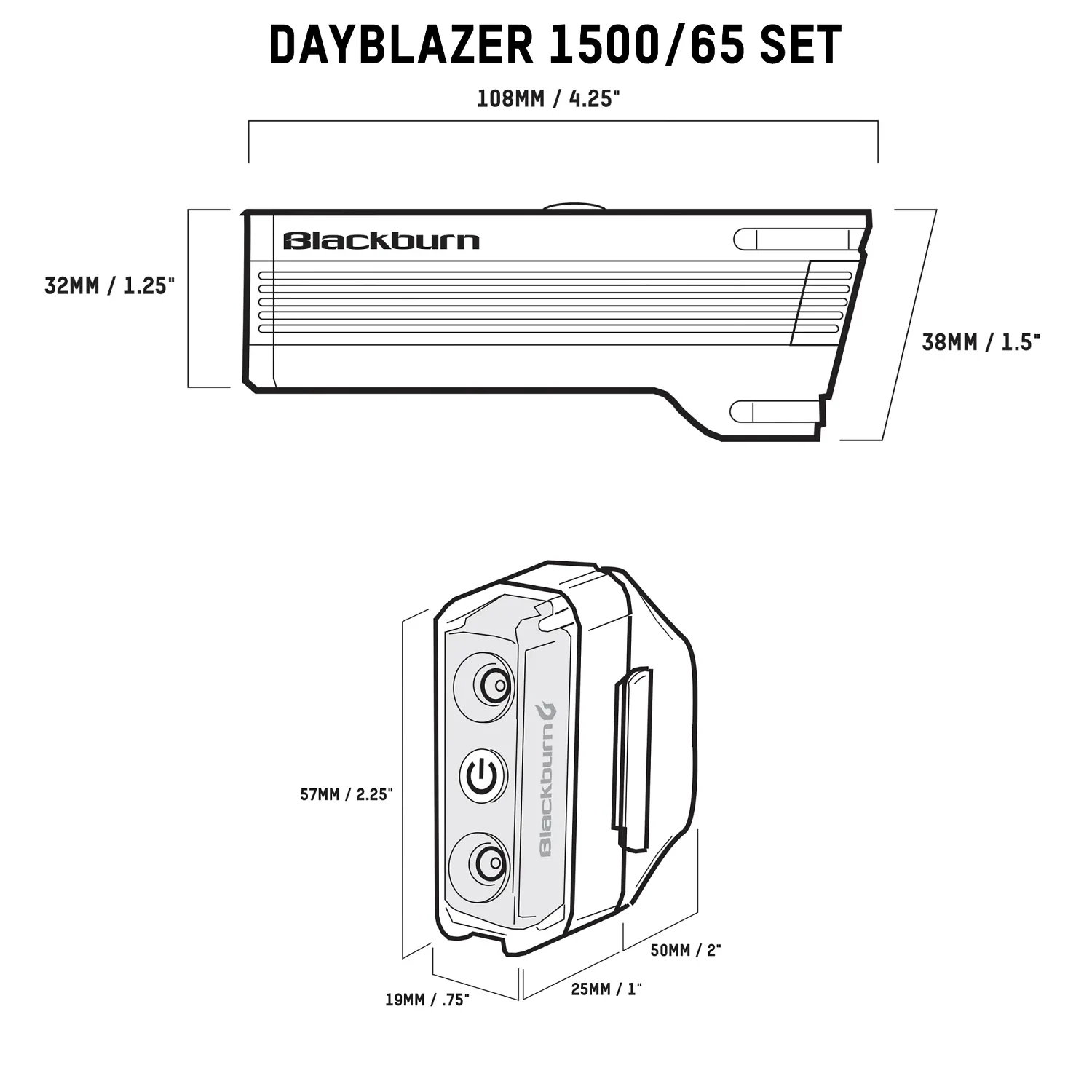 BBN DAYBLAZER 1500 FRONT 65 REAR COMBO