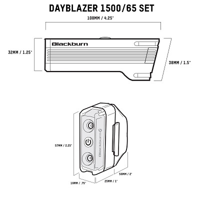 BBN DAYBLAZER 1500 FRONT 65 REAR COMBO