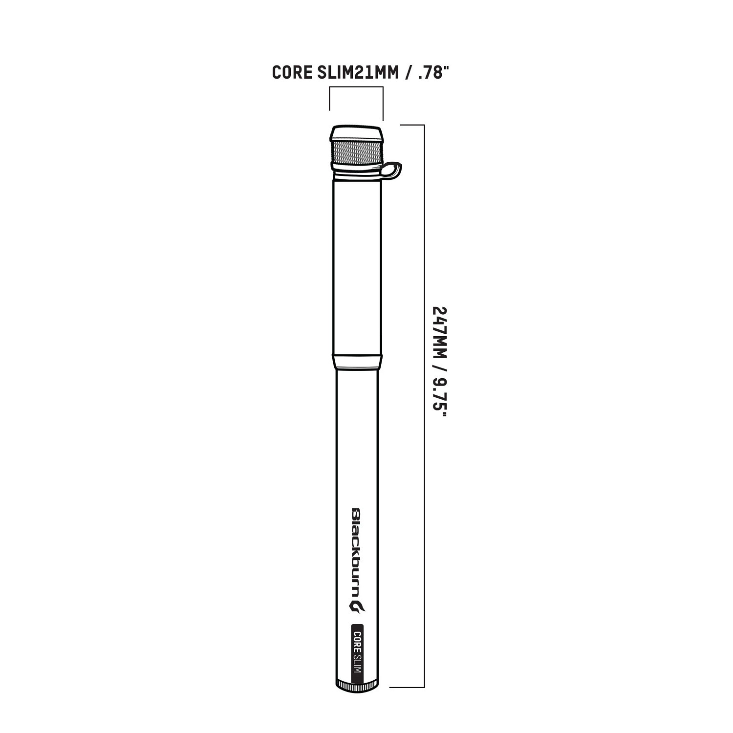 BBN CORE SLIM MINI PUMP SLVR