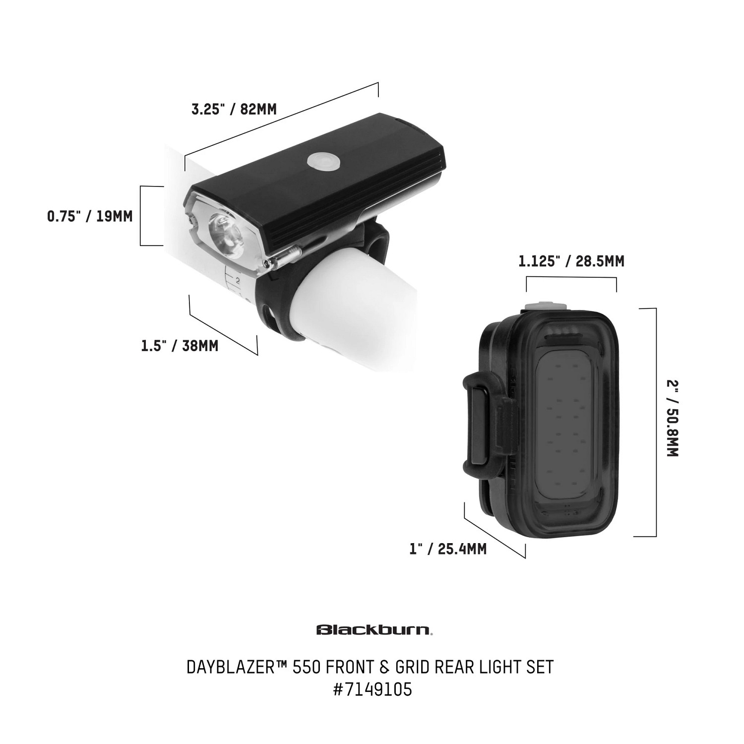 BBN DAYBLAZER 550 FRONT GRID REAR SET