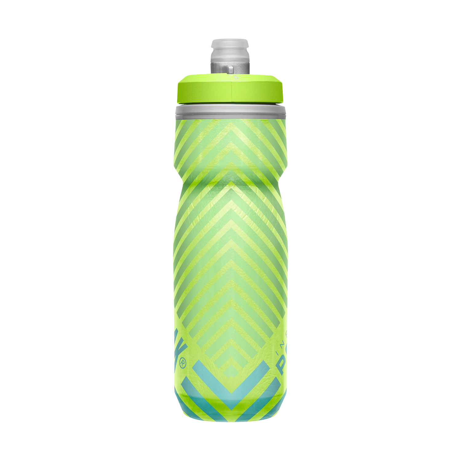 Podium Chill Outdoor 21oz, Lime/Blue Stripe