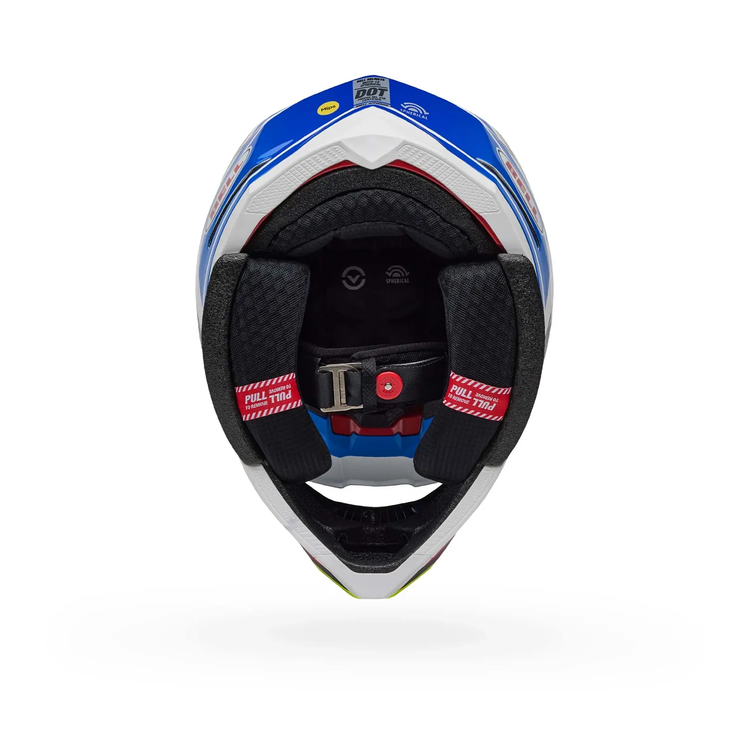 PS MOTO-10 SPHR PC BL/WH L