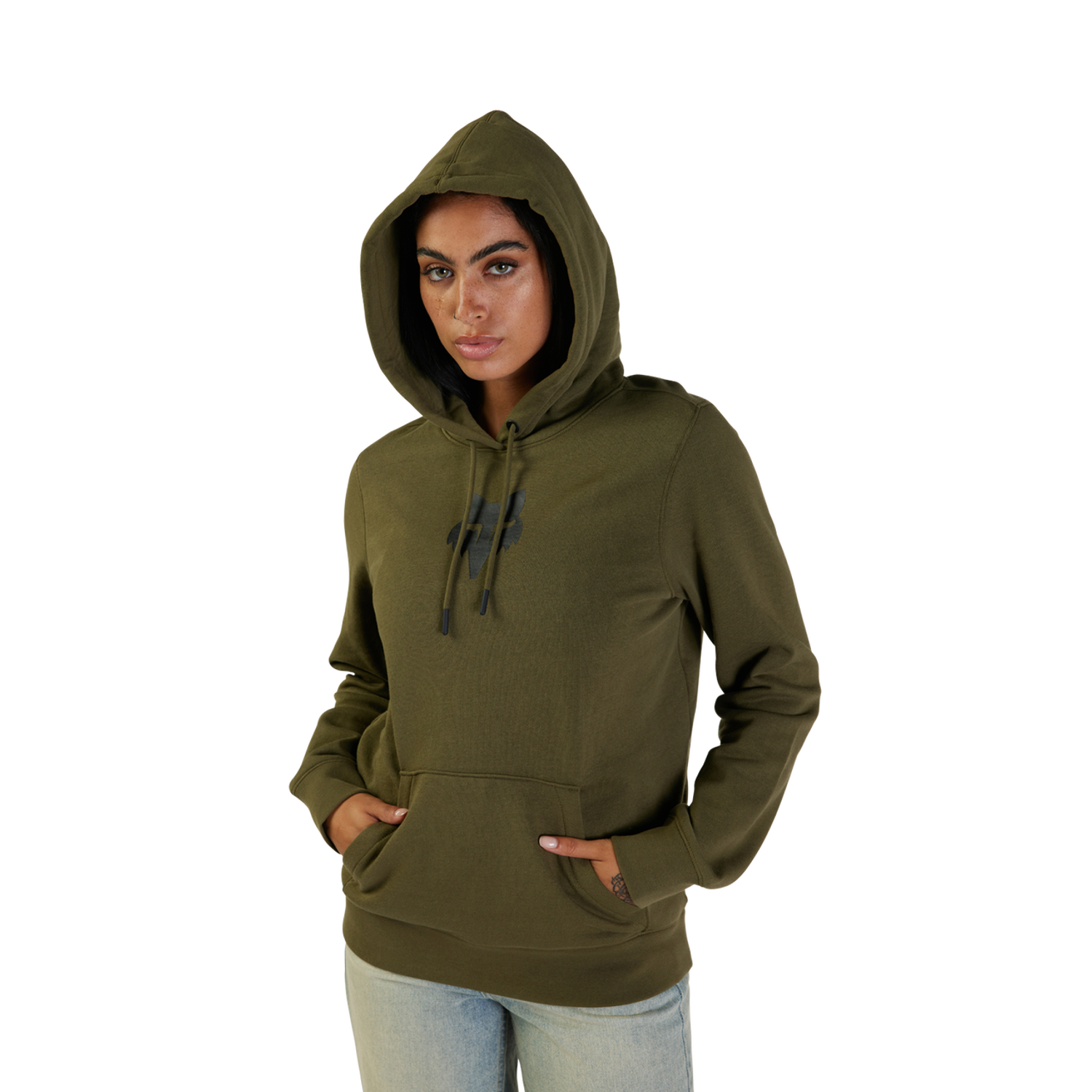 Sudadera con Capucha Fox Head para Mujer