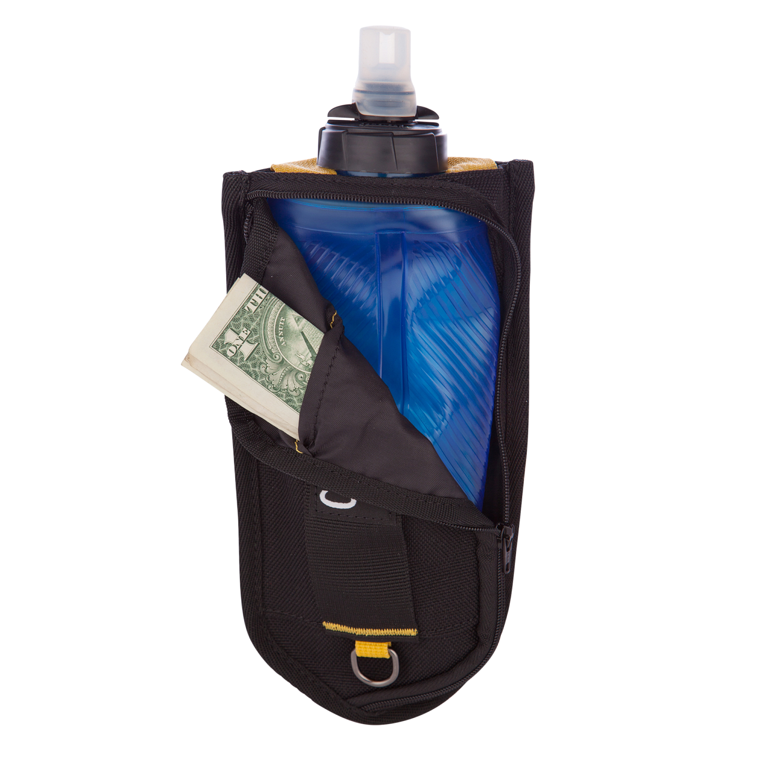 5H 17oz Clip Flask, Black