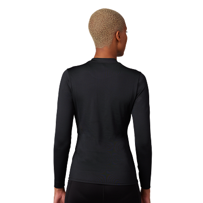 W TECBASE FIRE LS SHIRT [BLK] XS