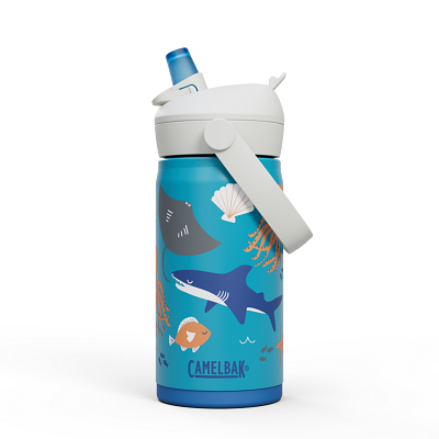 Thrive&trade; Flip Straw Kids 12oz Bottle, Insulated Stainless Steel