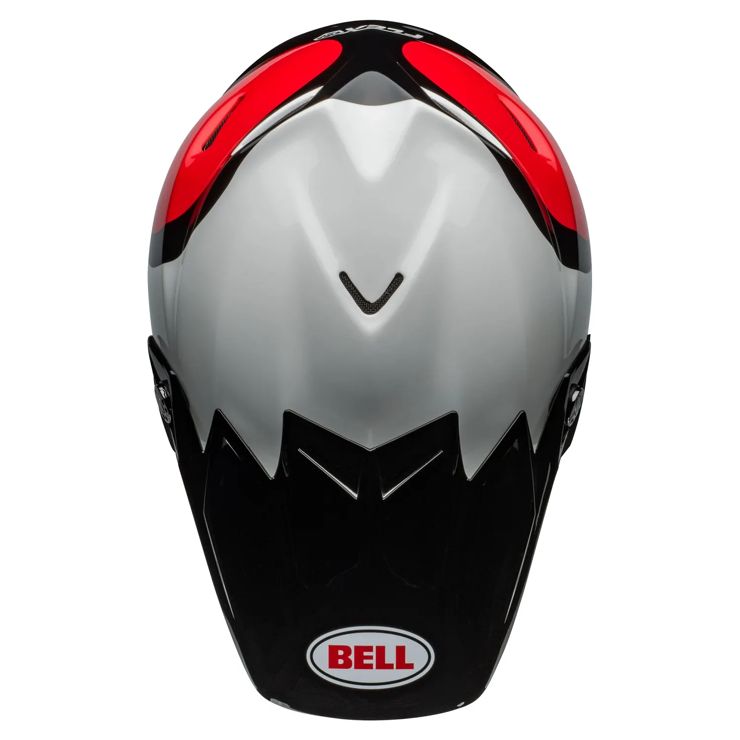 PS MOTO-9S FLEX HC STRIPES WH/RD S