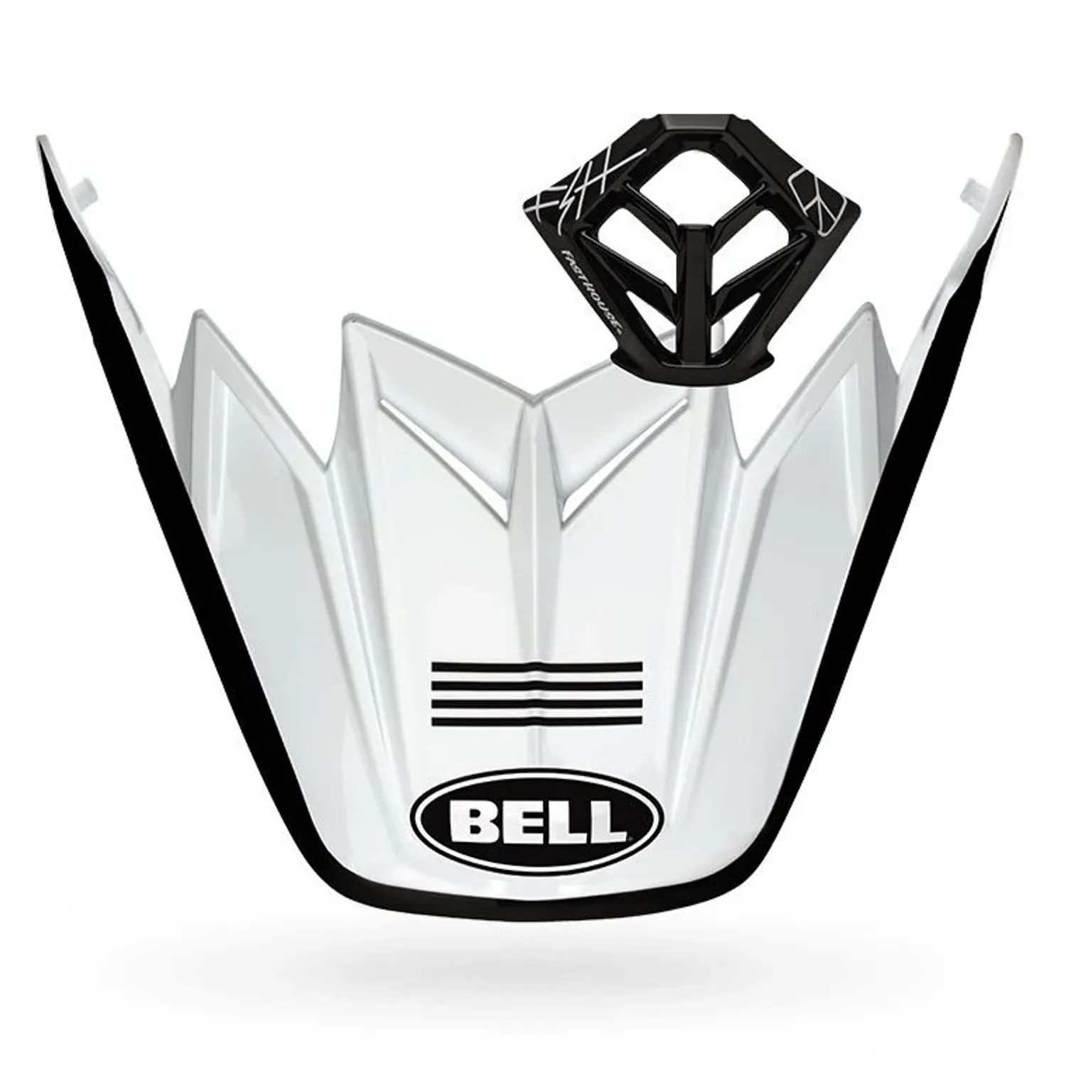 PS MOTO 9 VISOR MP KIT 4 STRIPE MT WH/BK