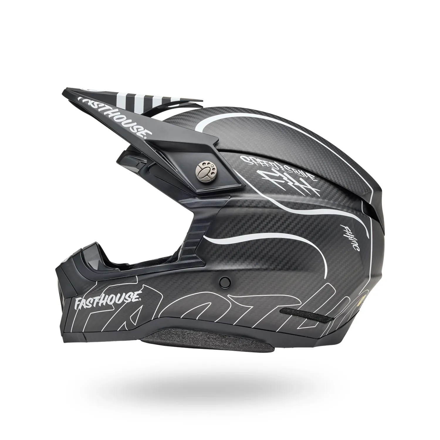 PS MOTO-10 SPHR FH RAVEN MT BK/WH S