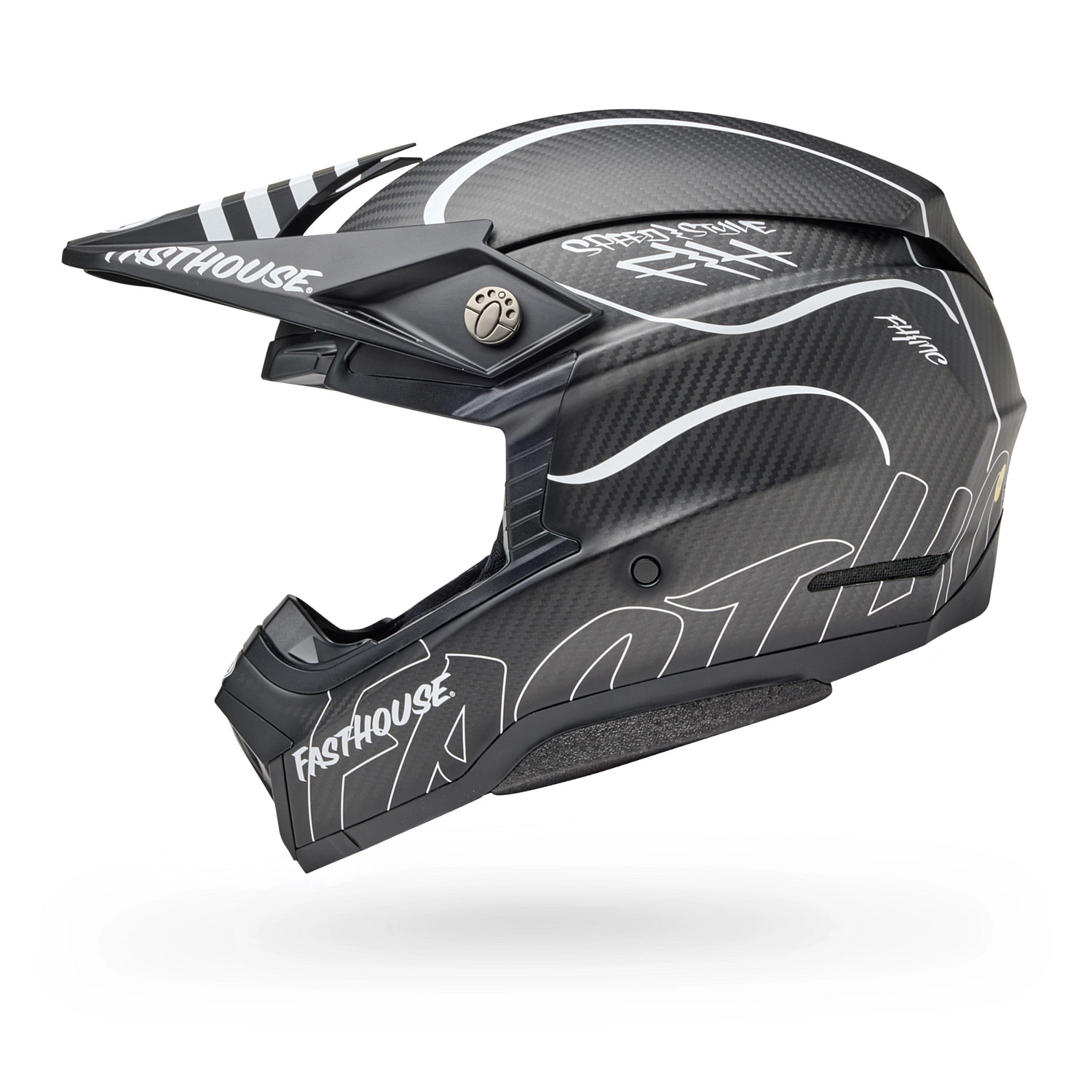 PS MOTO-10 SPHR FH RAVEN MT BK/WH L