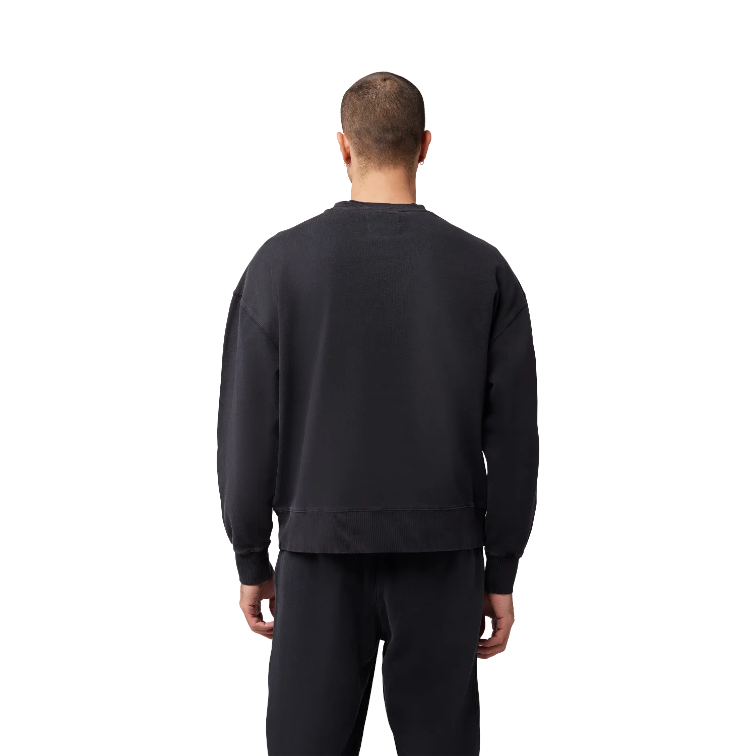 WORDMARK OVERSIZED FLEECE CREW 