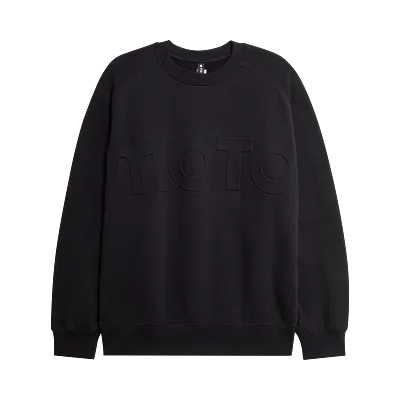 Sudadera oversized con cuello redondo Moto-X
