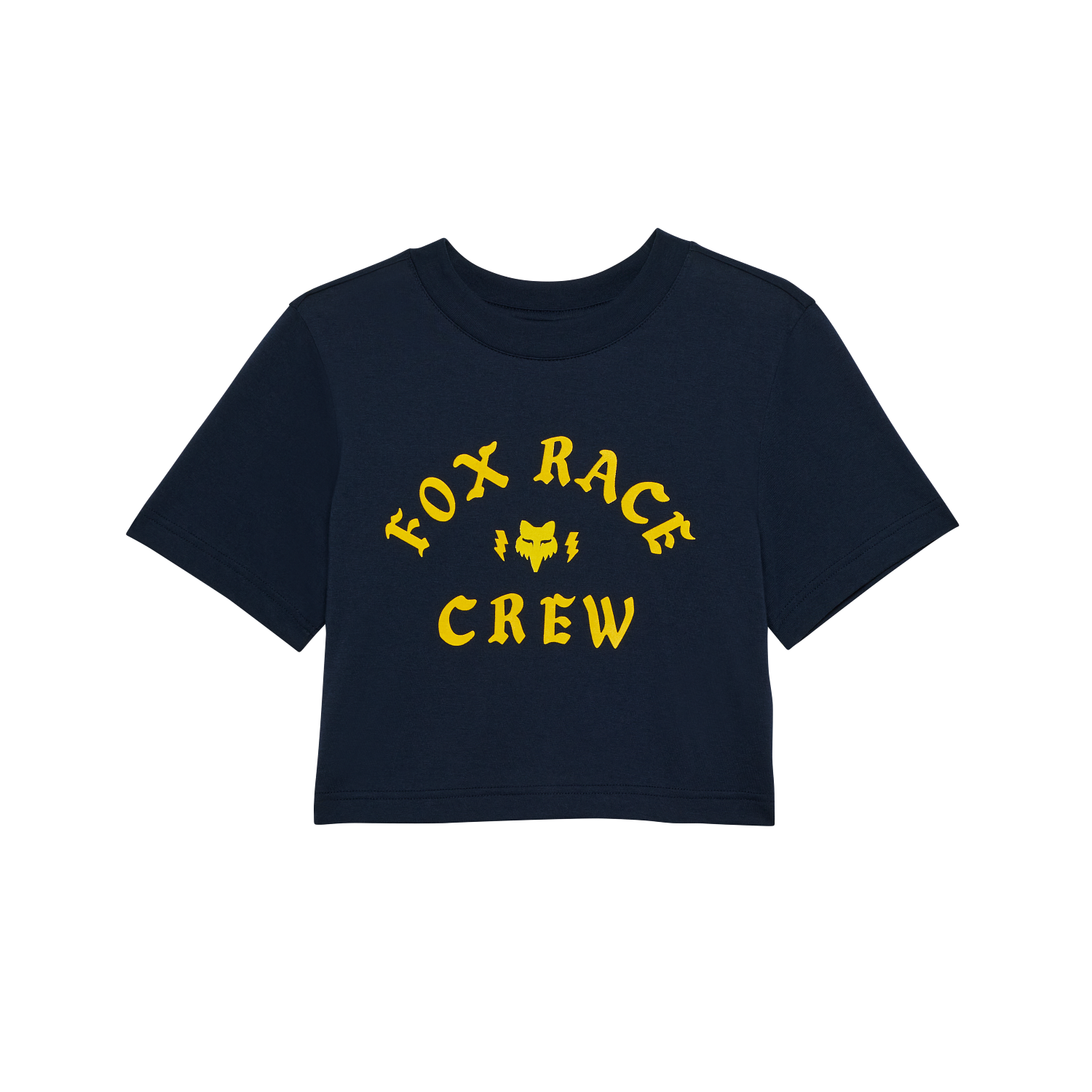 Womens Race Crew Cropped Tee