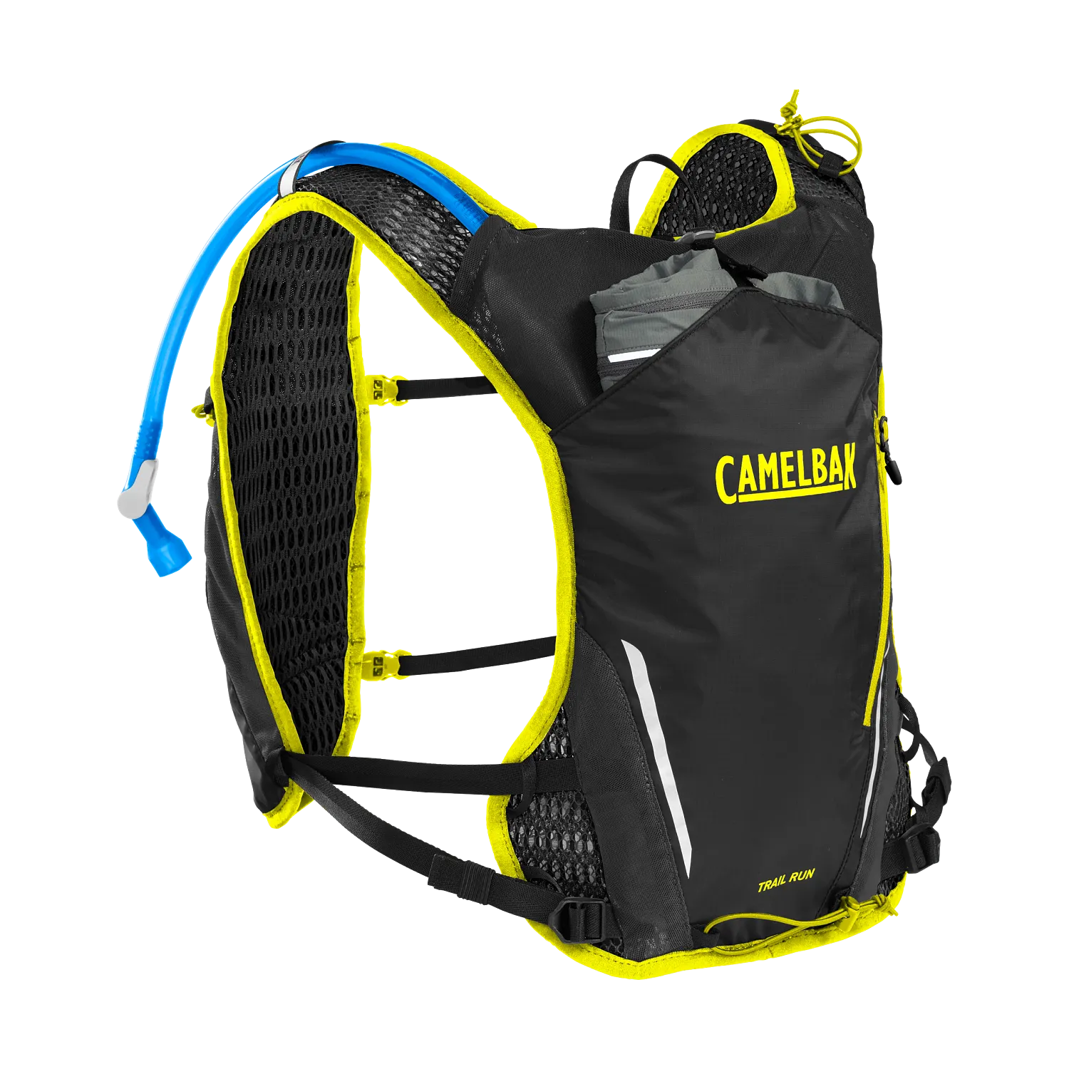 Trail Run Vest 34oz, Black/Safety Yellow