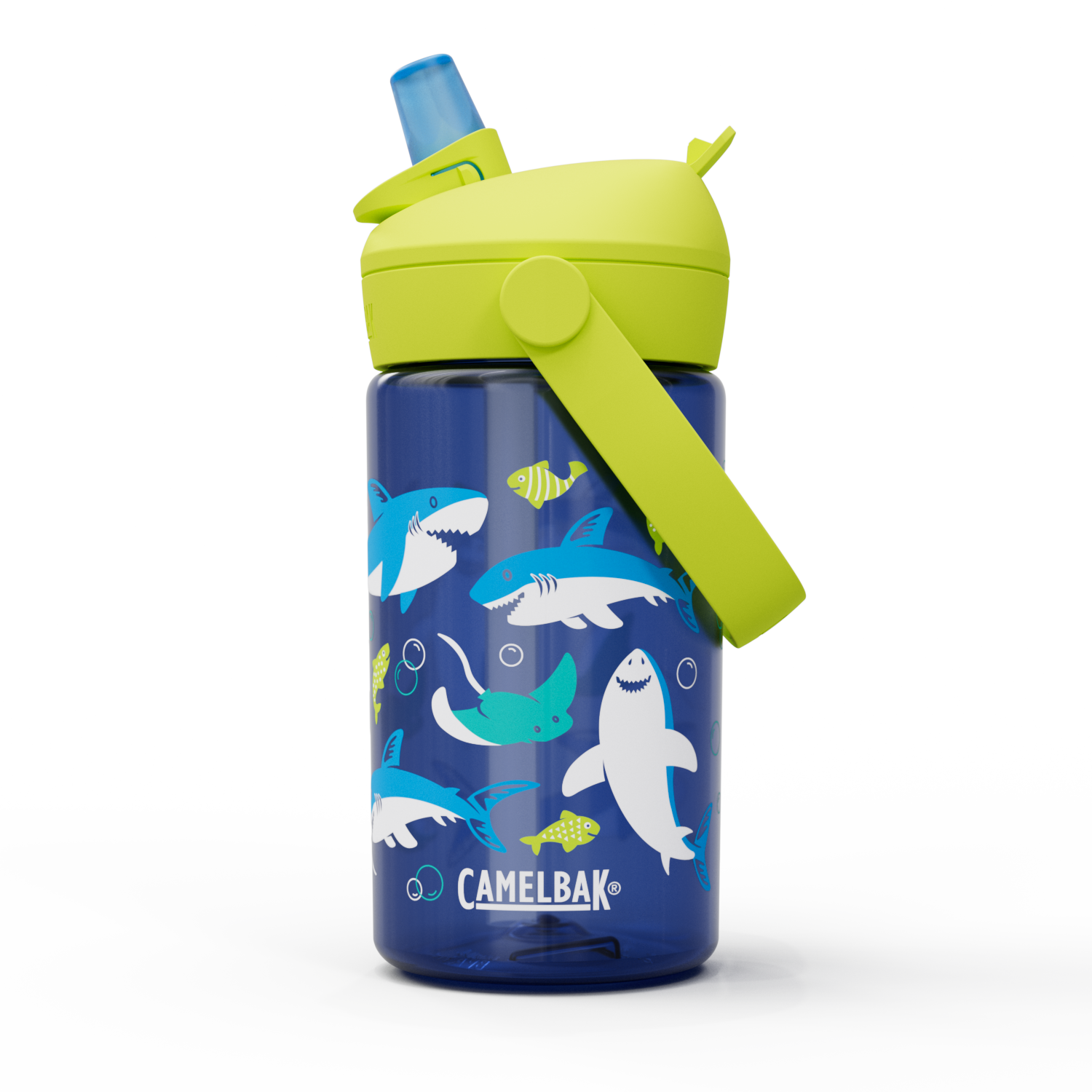 Thrive Flip Straw Kids 14oz, Sharks and Rays