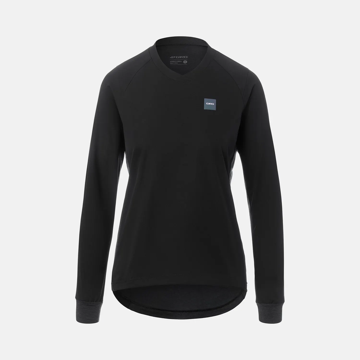 GA W ROUST LS WIND JERSEY BLK/GRY XS