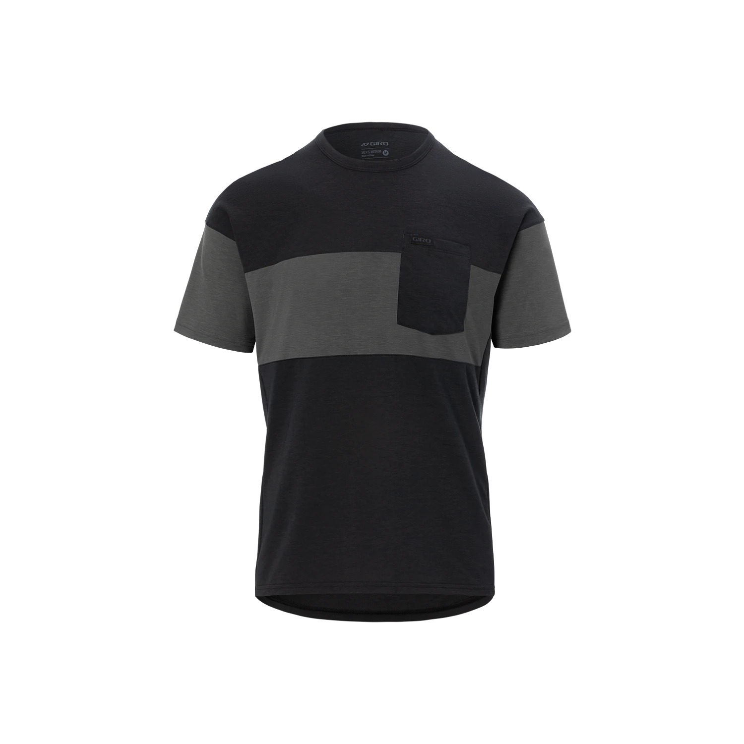 GA M RIDE JERSEY BLK/CHAR M- WOP