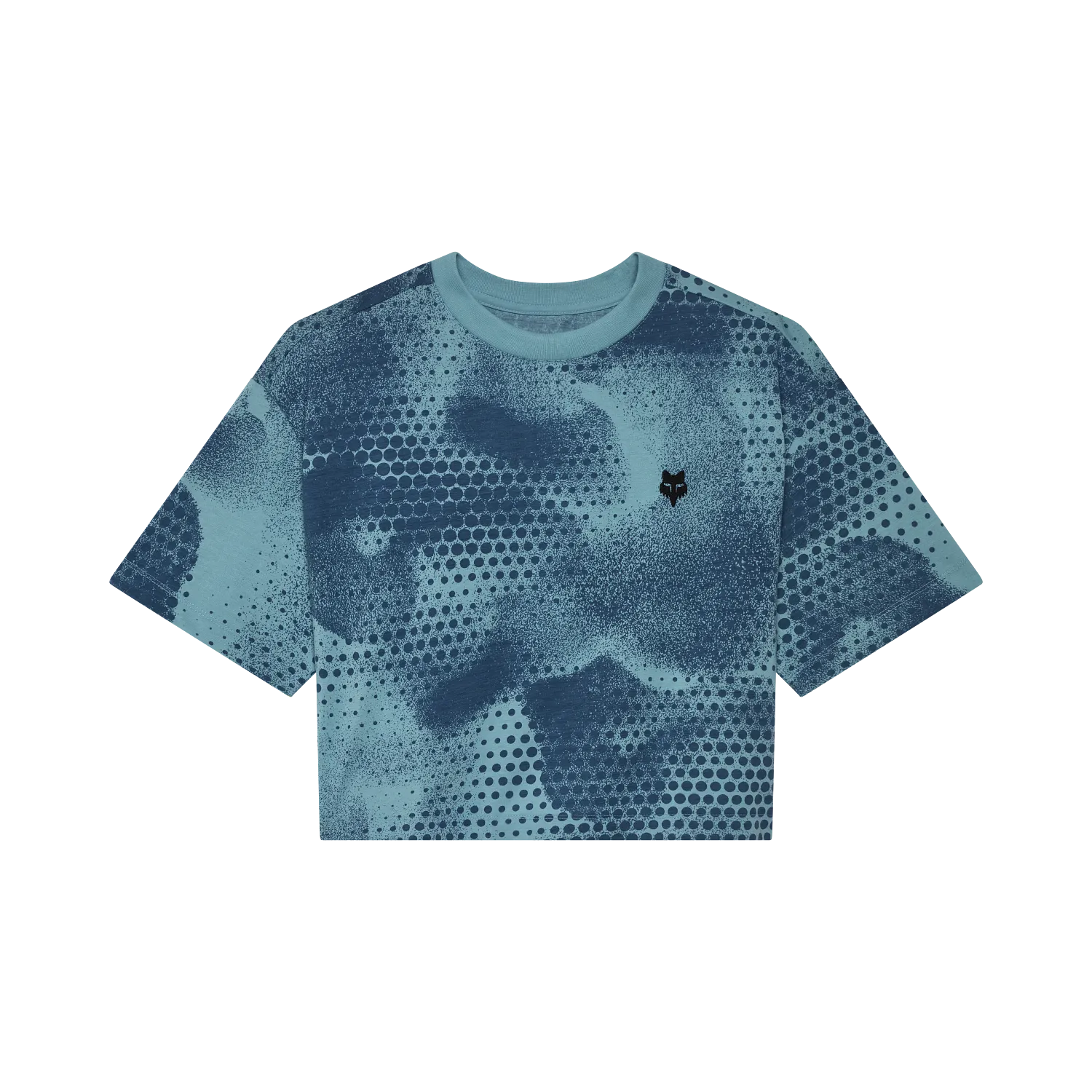 W AOP OVERSIZED CROP TECH TEE 