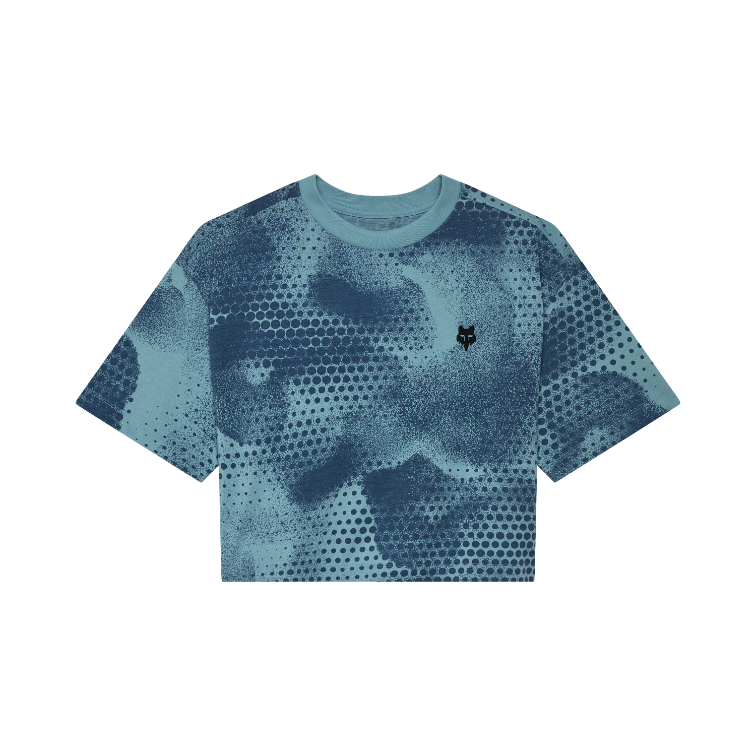 Womens AOP Oversized Crop Tech Tee