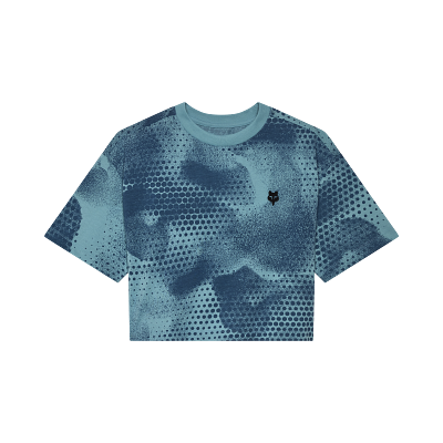 Womens AOP Oversized Crop Tech Tee