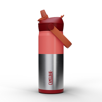 Thrive&trade; Flip Straw Kids 16oz Bottle, Insulated Stainless Steel