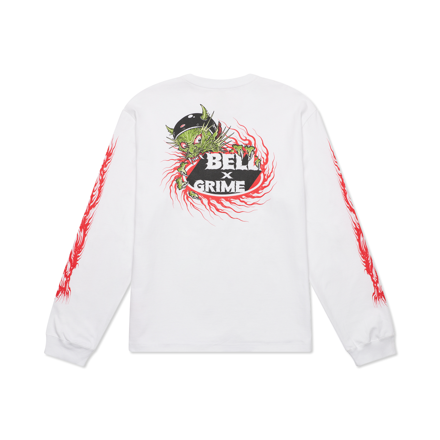 T-shirt manches longues Bell x Grime Flamed Demon