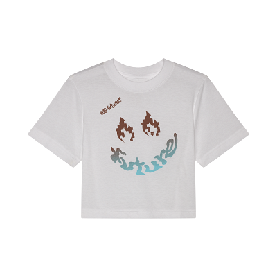 Camiseta corte baby Hello Fox para mujer