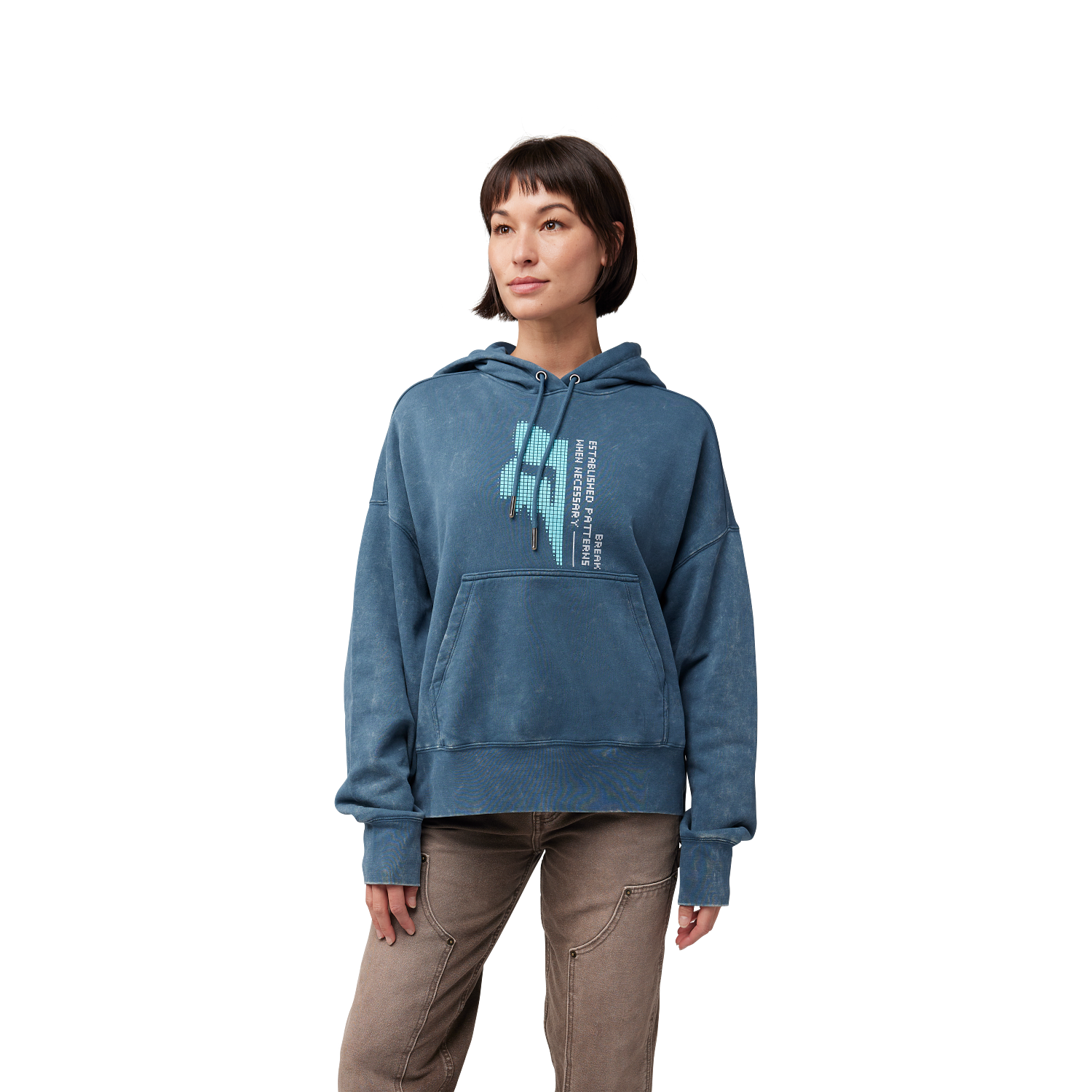 Womens Throttle Oversized Pullover Hoodie