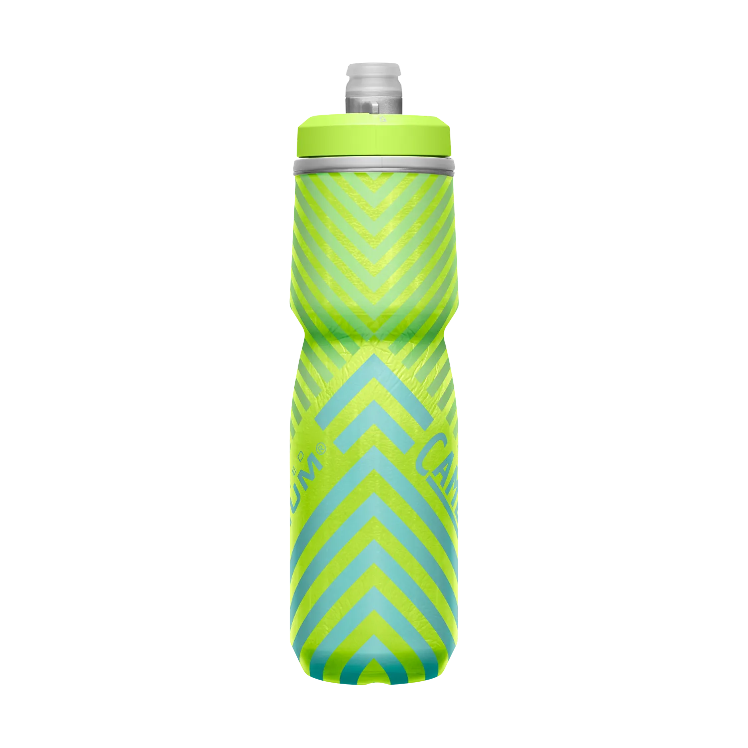 Podium Chill Outdoor 24oz, Lime/Blue Stripe