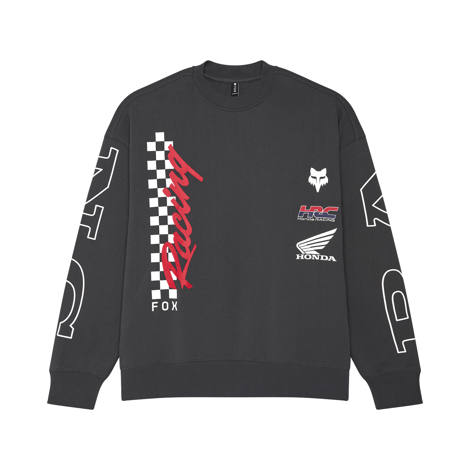 HONDA OVERSIZED FLEECE CREW [DRK SHDW] XL