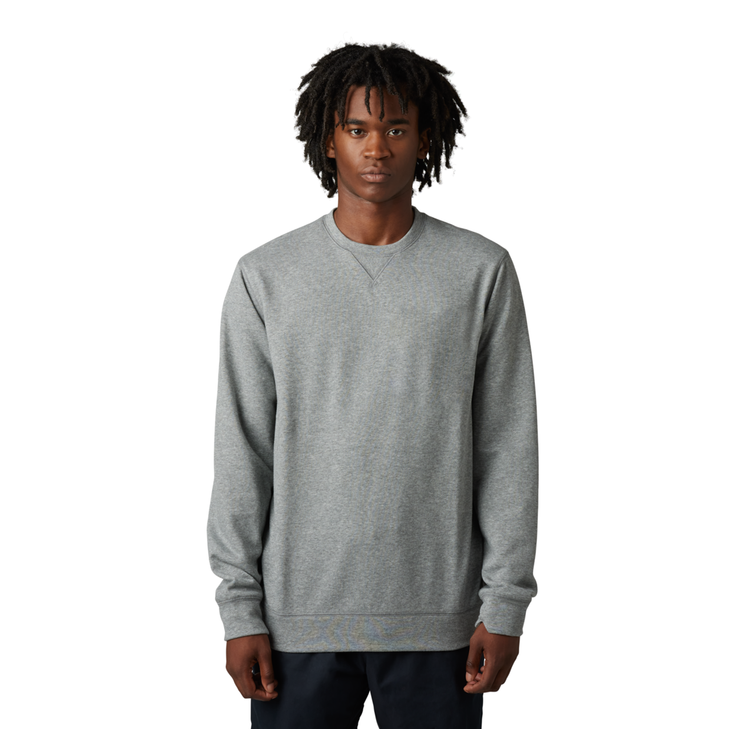 LEVEL UP CREW FLC [HTR GRAPH] XL